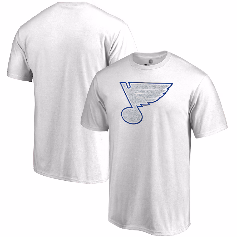 Men's St. Louis Blues White WhiteOut T-Shirt - Jersey