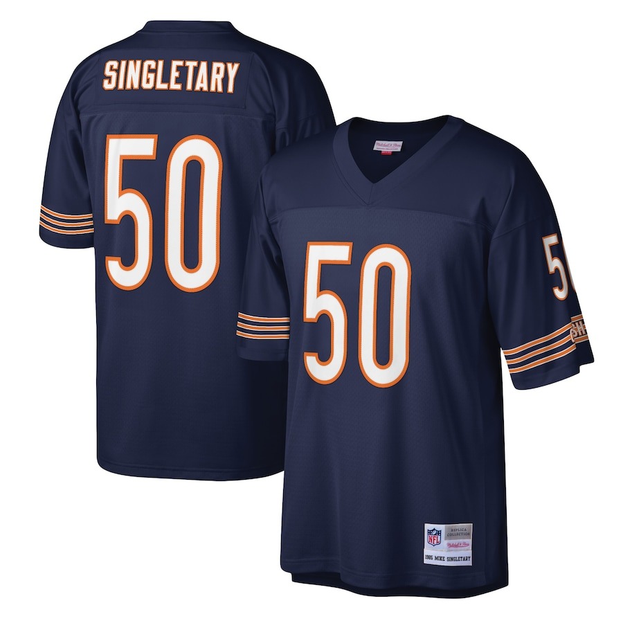 Men's Chicago Bears Mike Singletary Mitchell & Ness Navy Legacy Replica Jersey - Jersey