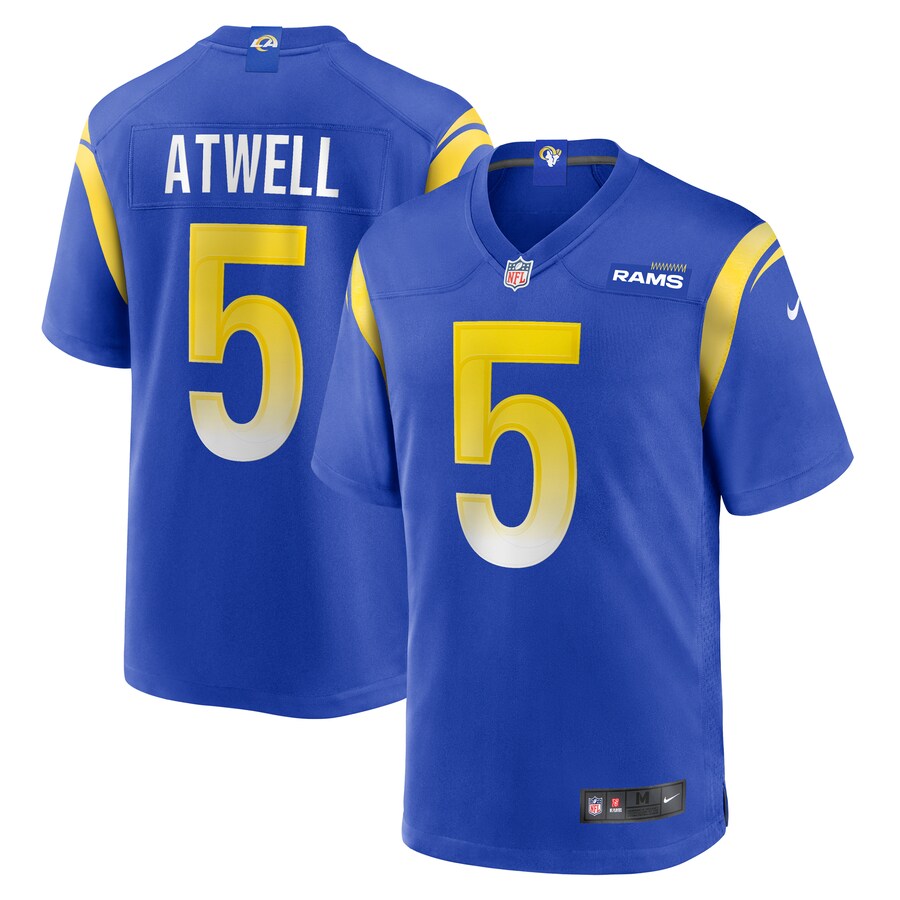 Men's Los Angeles Rams Tutu Atwell Nike Royal Home Game Jersey - Jersey