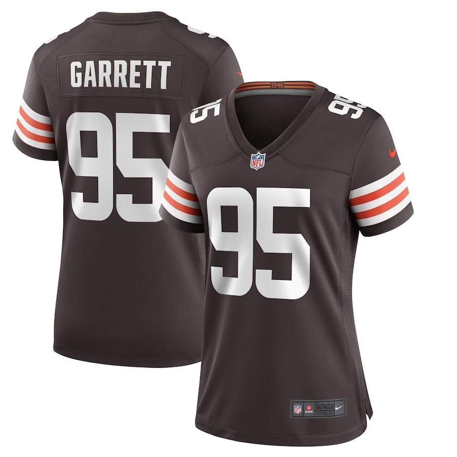 Women's Cleveland Browns Myles Garrett Nike Brown Player Game Jersey - Jersey