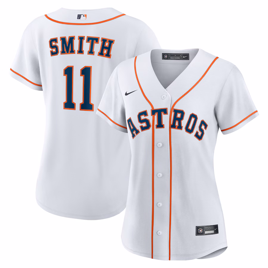 Women's Houston Astros Cam Smith Nike White Home Replica Jersey - Jersey