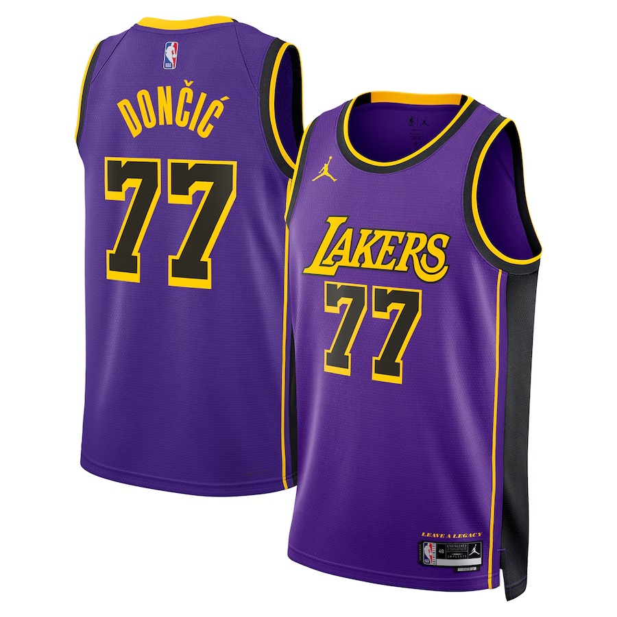 Unisex Los Angeles Lakers Luka Dončić Jordan Brand Purple Swingman Jersey - Statement Edition - Jersey