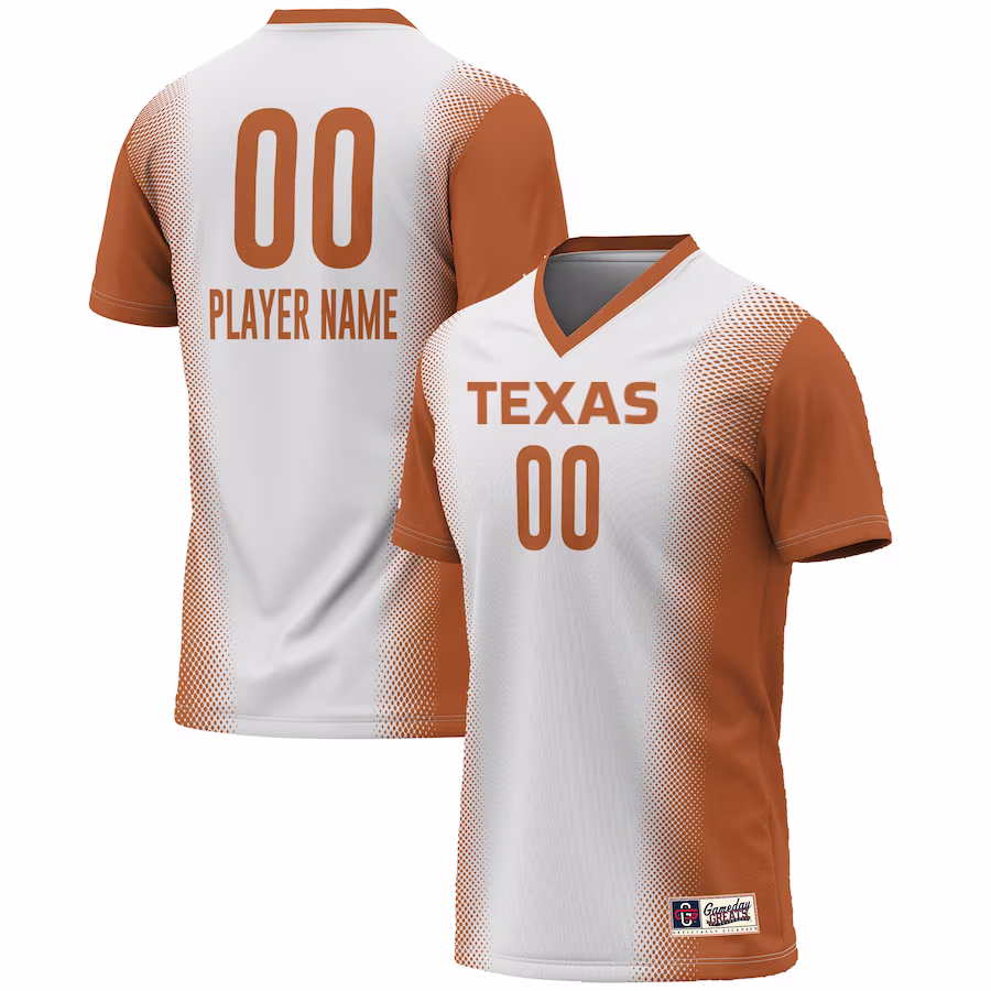 Texas Longhorns GameDay Greats Youth NIL Pick-A-Player Lightweight Women's Soccer Jersey - White - Jersey