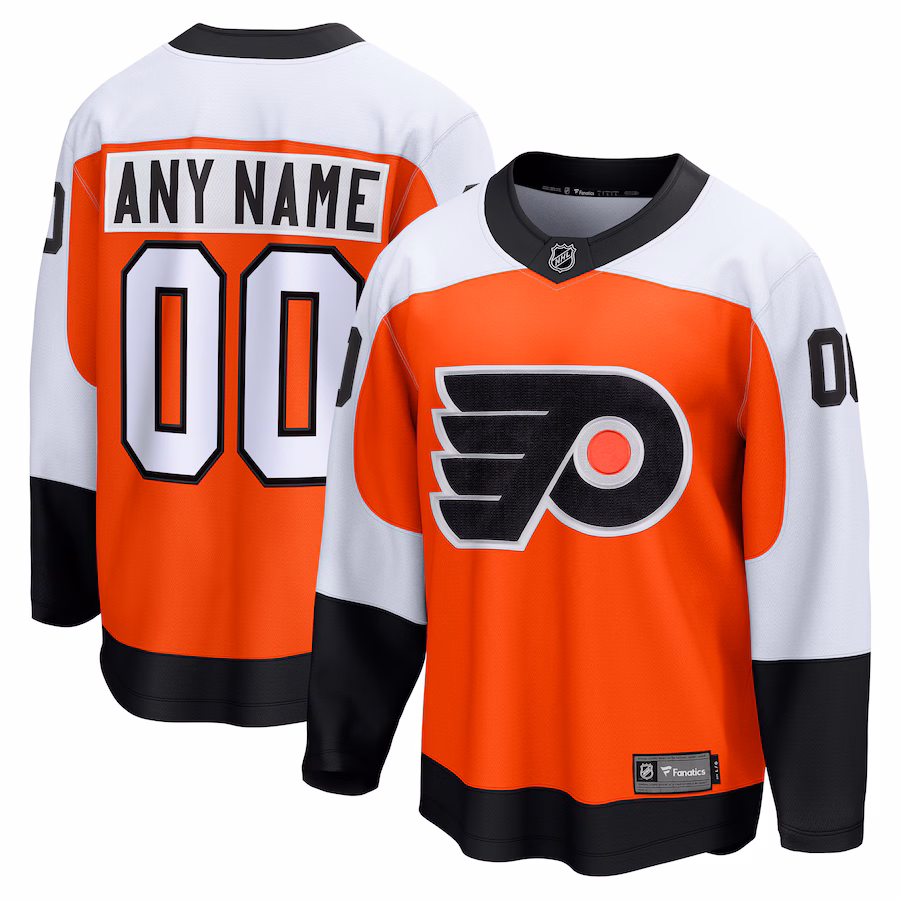Men's Philadelphia Flyers Fanatics Orange Home Premier Breakaway Custom Jersey - Jersey