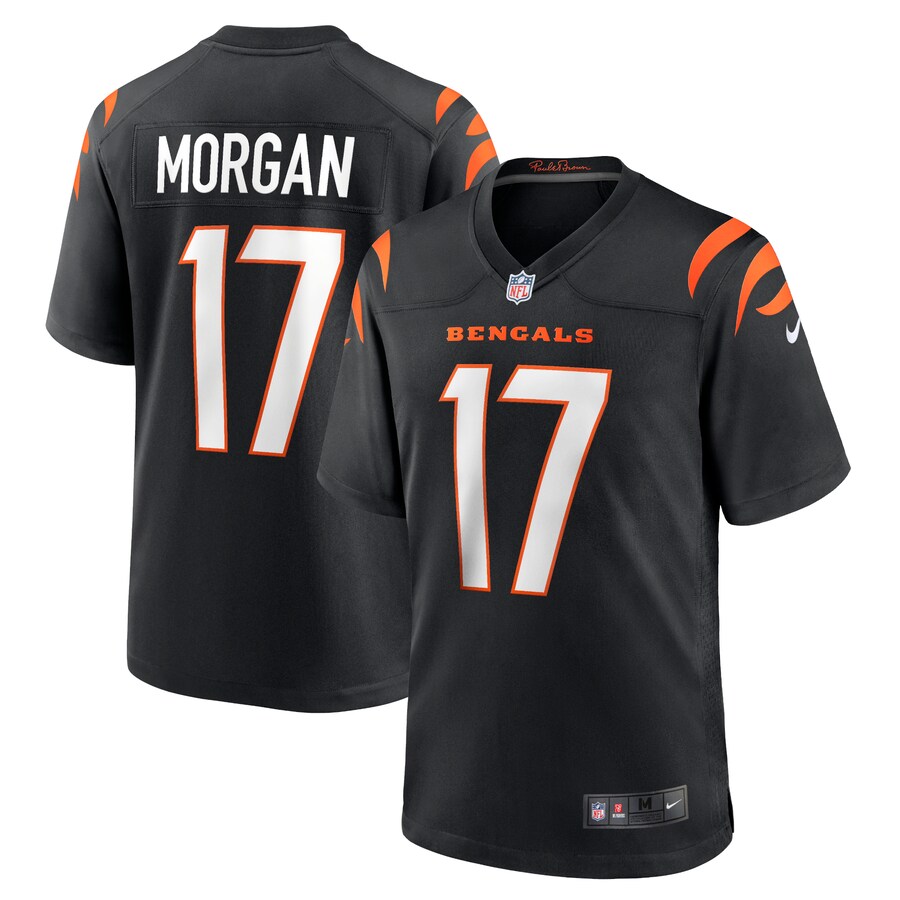 Men's Cincinnati Bengals Stanley Morgan Nike Black Player Game Jersey - Jersey