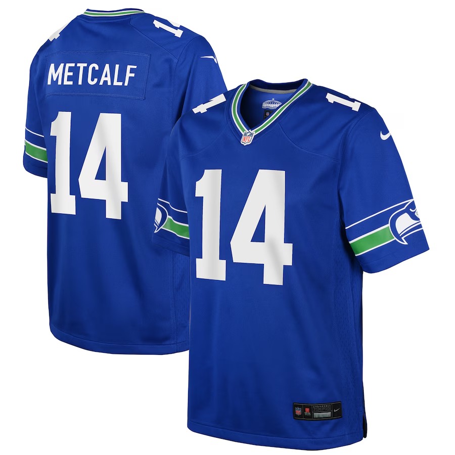 Youth Seattle Seahawks DK Metcalf Nike Royal Game Jersey - Jersey