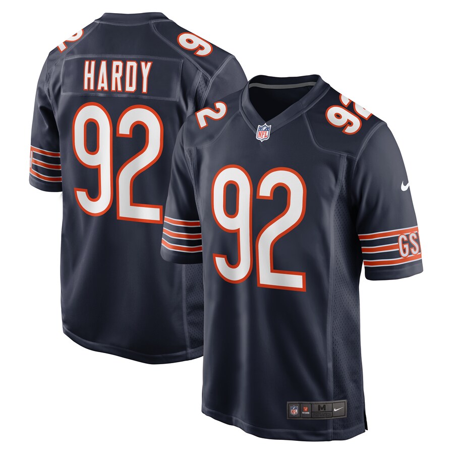 Men's Chicago Bears Daniel Hardy Nike  Navy Team Game Jersey - Jersey