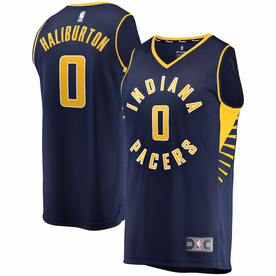 Men's Indiana Pacers Tyrese Haliburton Fanatics Navy Fast Break Replica Jersey - Icon Edition - Jersey