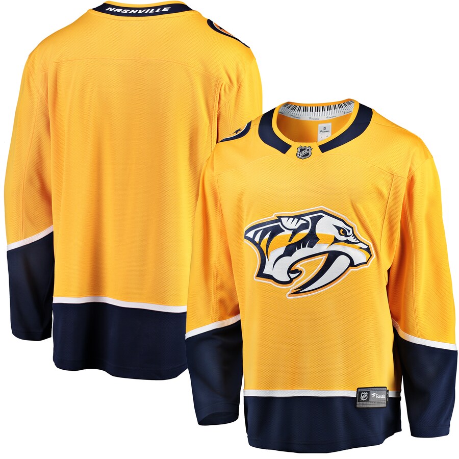 Men's Nashville Predators Fanatics Branded Gold Breakaway Home Jersey - Jersey