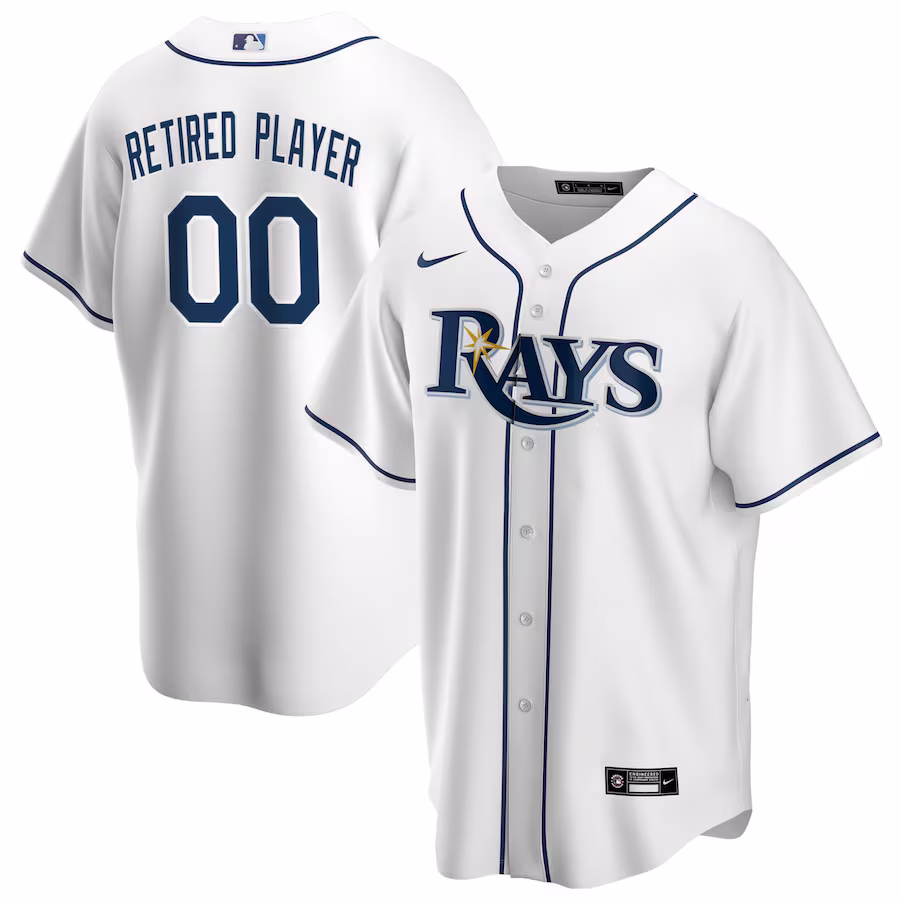 Men's Tampa Bay Rays Nike White Home Pick-A-Player Retired Roster Replica Jersey - Jersey