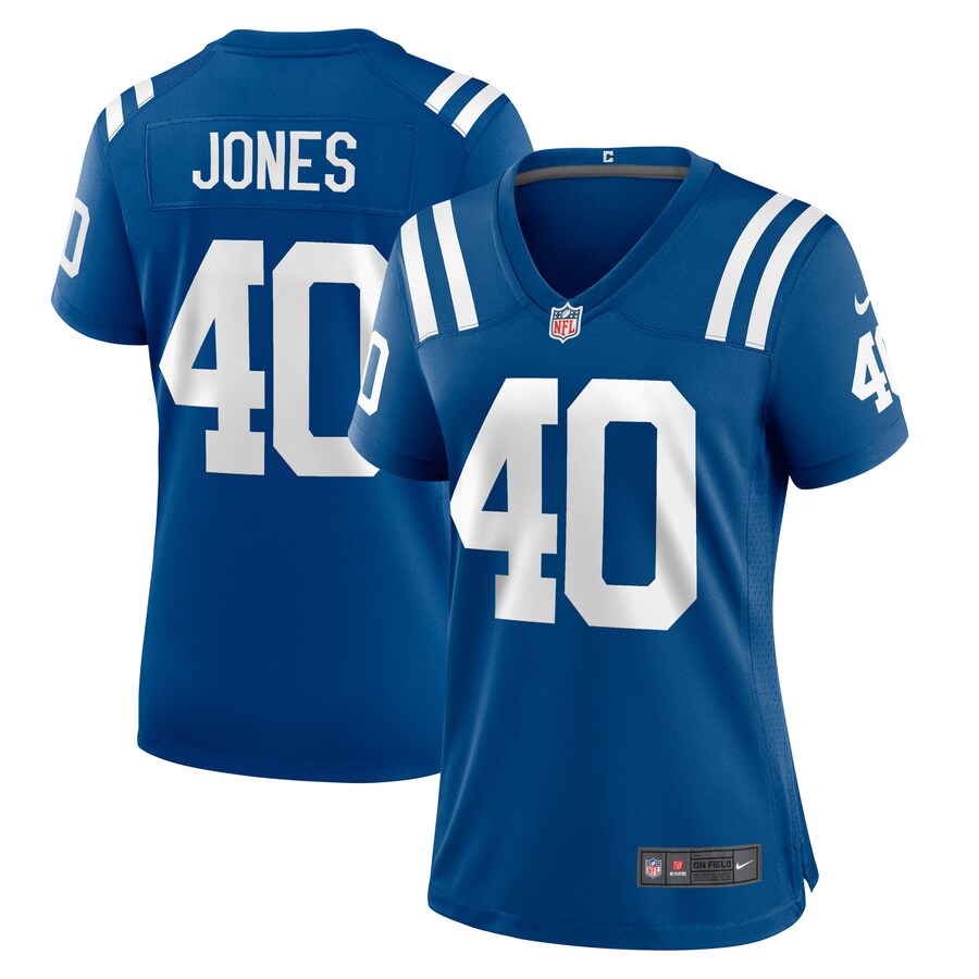 Women's Indianapolis Colts Jaylon Jones Nike  Royal Team Game Jersey - Jersey