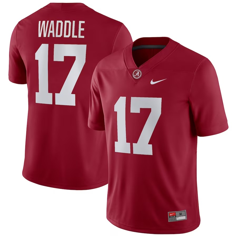 Jaylen Waddle Alabama Crimson Tide Nike Player Game Jersey - Crimson - Jersey