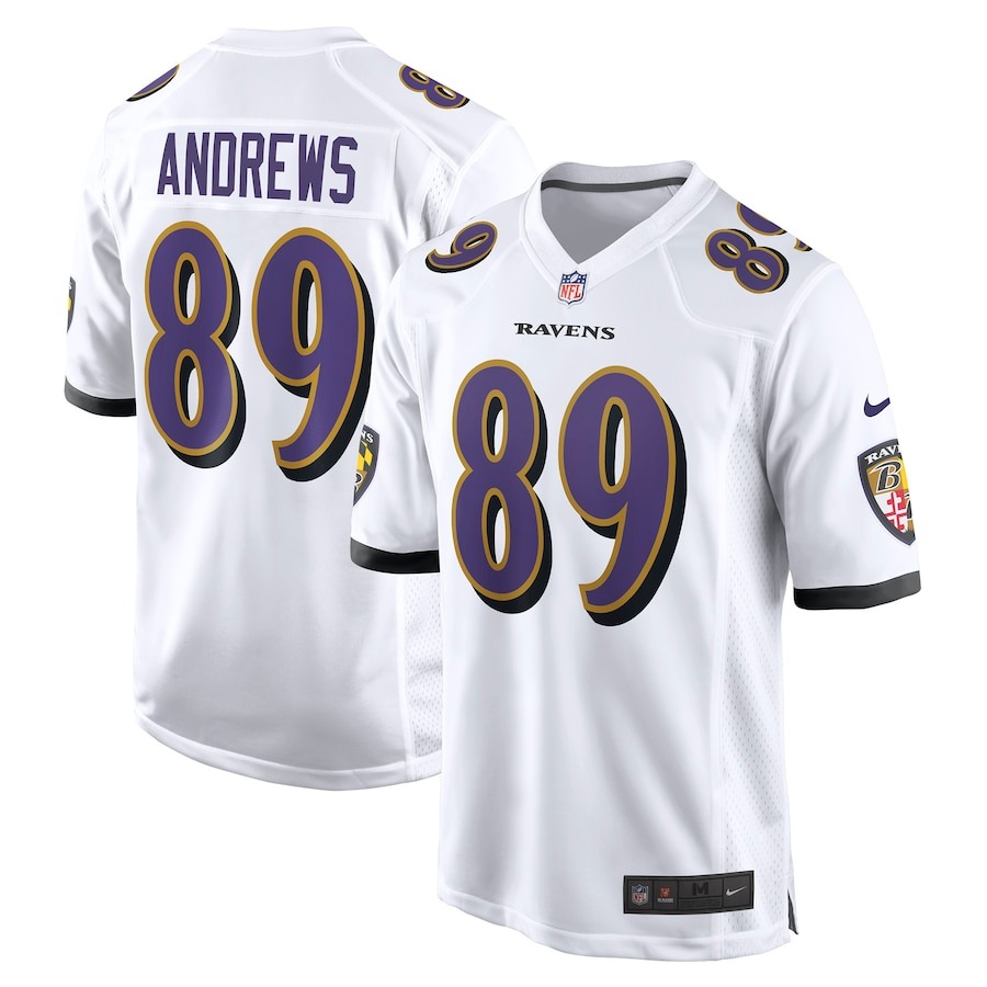 Men's Baltimore Ravens Mark Andrews Nike White Game Jersey - Jersey