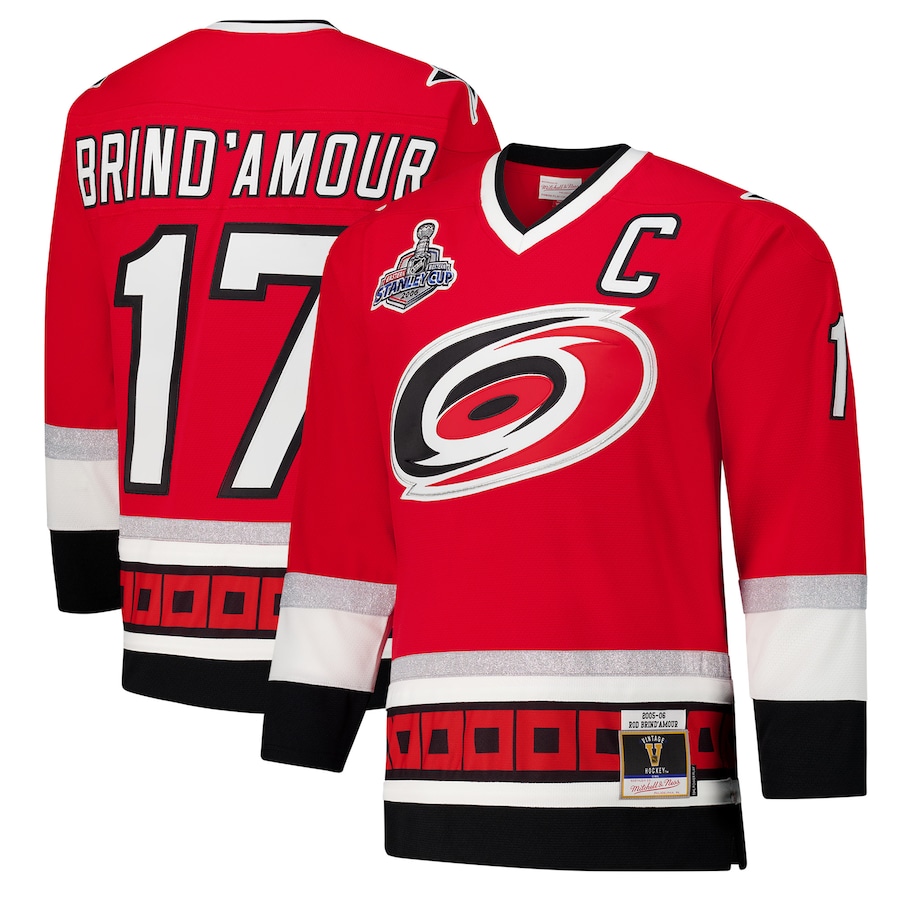 Men's Carolina Hurricanes Rod Brind'Amour Red 2005-06 Power Play Jersey - Jersey