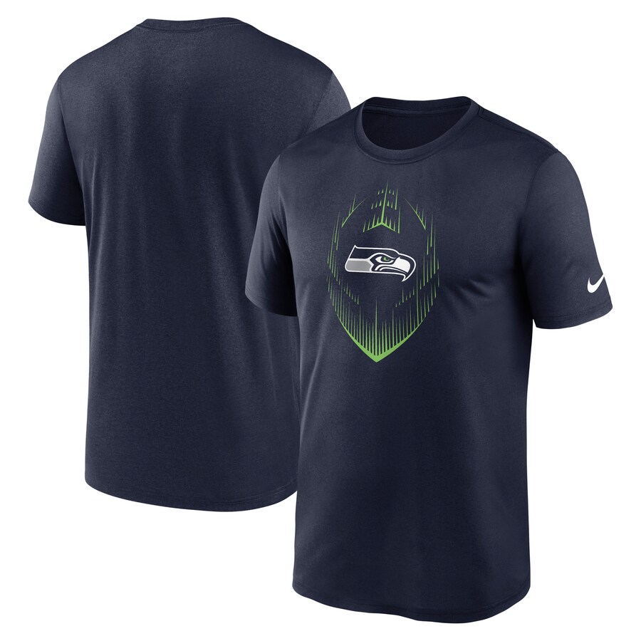 Men's Seattle Seahawks  Nike College Navy Big & Tall Blitz Legend Icon T-Shirt - Jersey