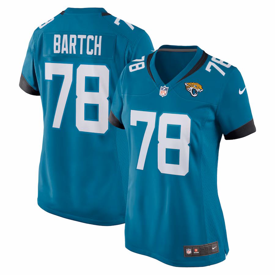 Women's Jacksonville Jaguars Ben Bartch Nike Teal Nike Game Jersey - Jersey