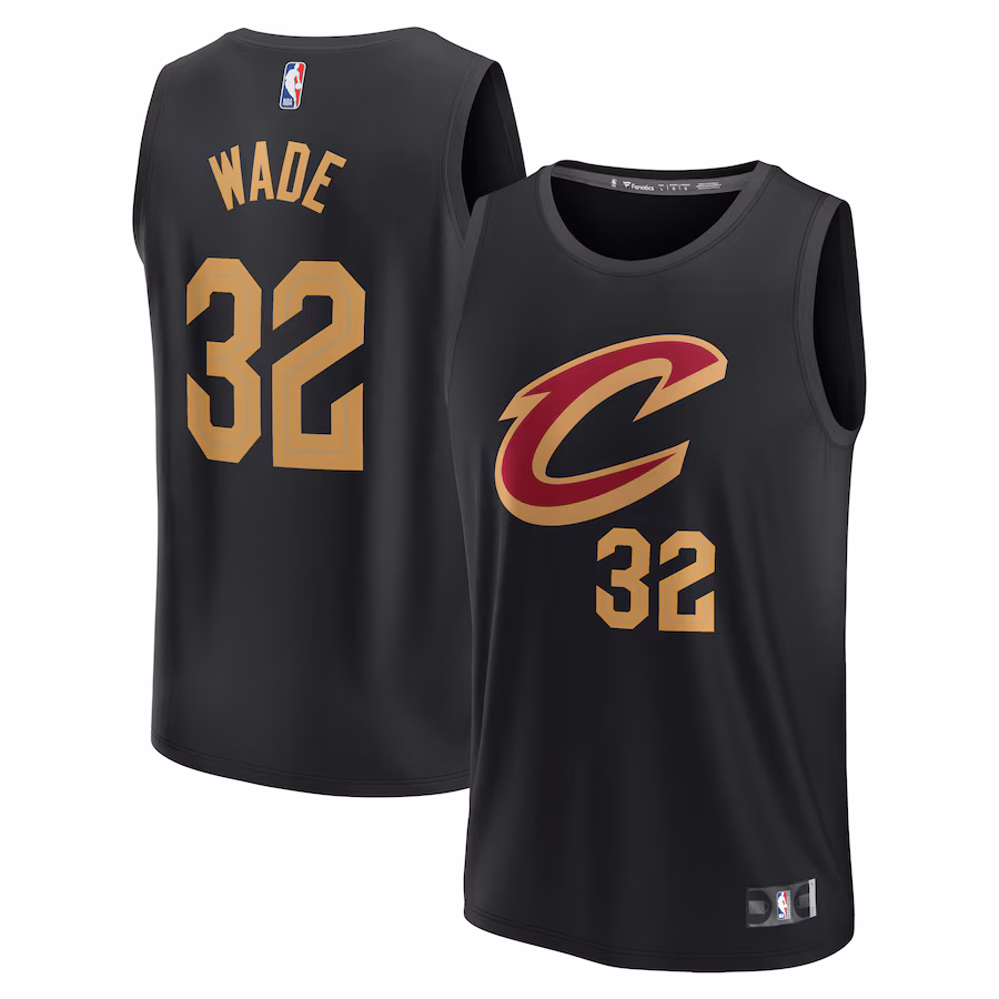 Youth Cleveland Cavaliers Dean Wade Fanatics Black Fast Break Replica Player Jersey - Statement Edition - Jersey