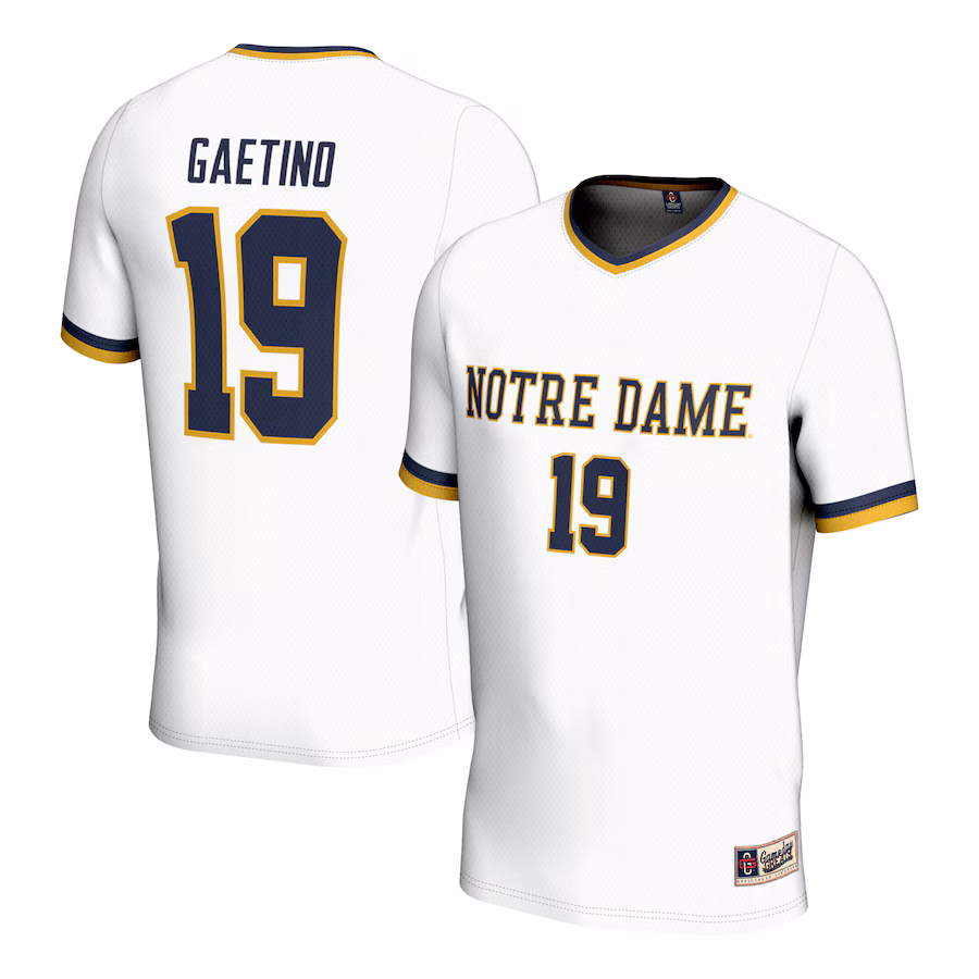 Unisex GameDay Greats Eva Gaetino White Notre Dame Fighting Irish Women's Soccer Fashion Jersey - Jersey