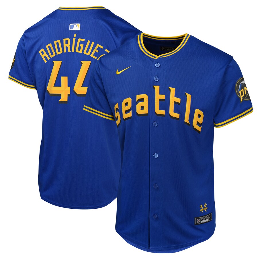 Youth Seattle Mariners Julio Rodríguez Nike Navy City Connect Limited Player Jersey - Jersey