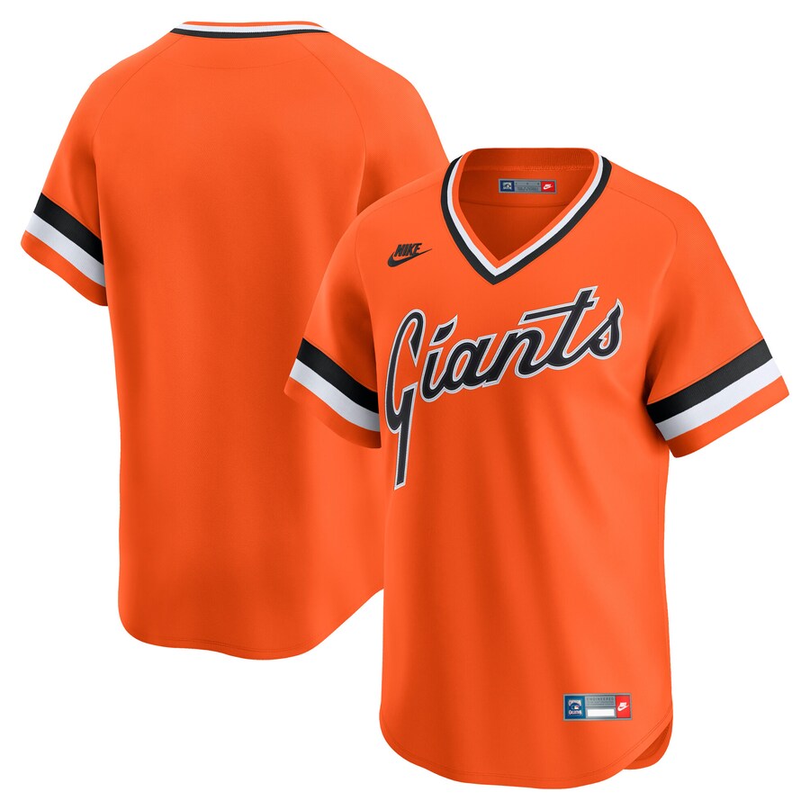 Men's San Francisco Giants Nike Orange Throwback Cooperstown Collection Limited Jersey - Jersey