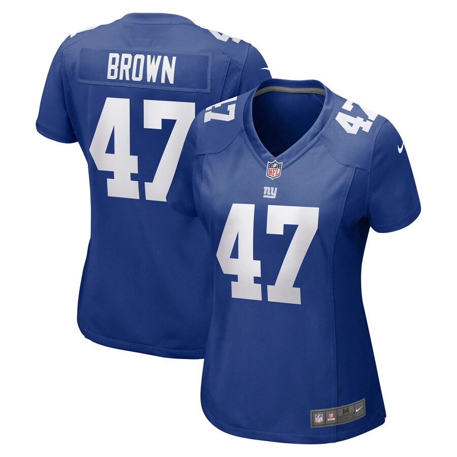Women's New York Giants Cam Brown Nike Royal Game Jersey - Jersey