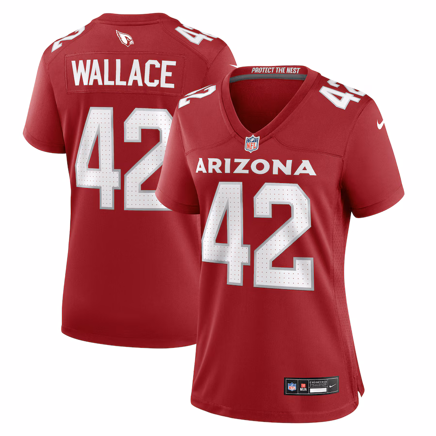 Women's Arizona Cardinals K'Von Wallace Nike  Cardinal Team Game Jersey - Jersey