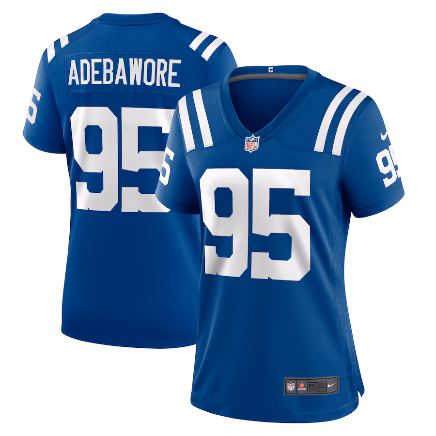 Women's Indianapolis Colts Adetomiwa Adebawore Nike  Royal Team Game Jersey - Jersey