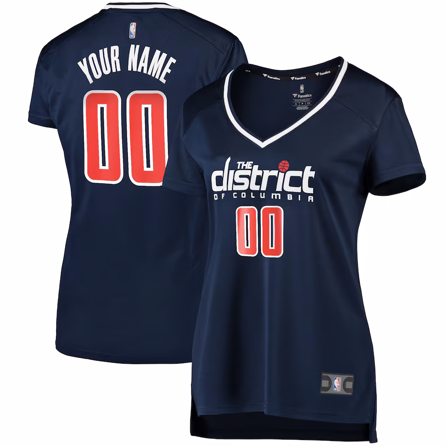 Women's Washington Wizards Fanatics Navy Custom Fast Break Replica Jersey - Statement Edition - Jersey