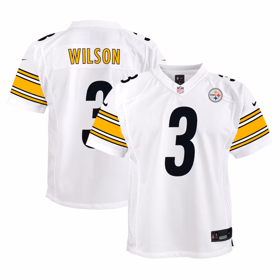Youth Pittsburgh Steelers Russell Wilson Nike White Player Game Jersey - Jersey