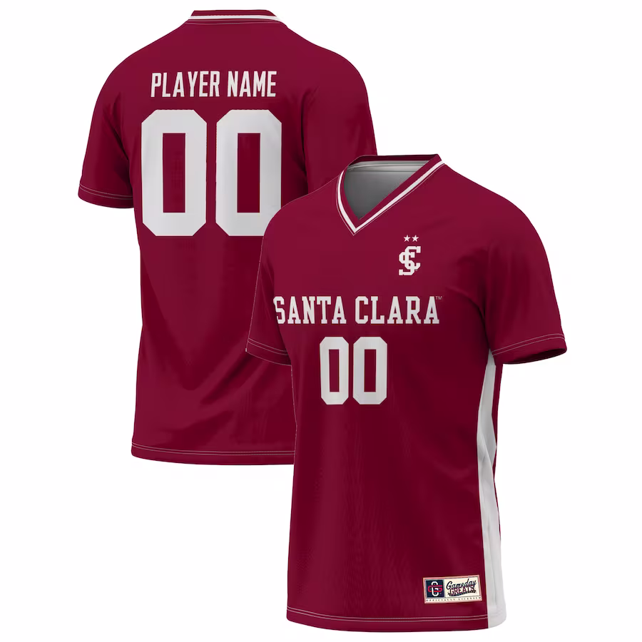 Santa Clara Broncos GameDay Greats U NIL Pick-A-Player Lightweight Soccer Jersey - Maroon - Jersey