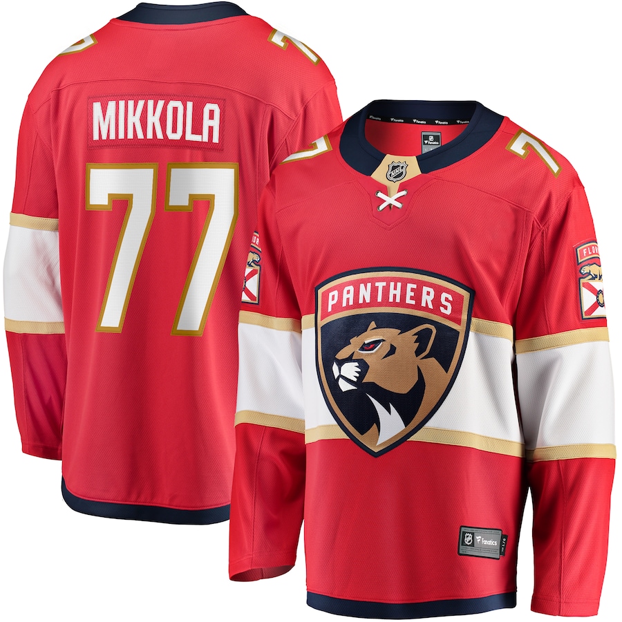 Men's Florida Panthers Niko Mikkola Fanatics Red Premier Breakaway Player Jersey - Jersey