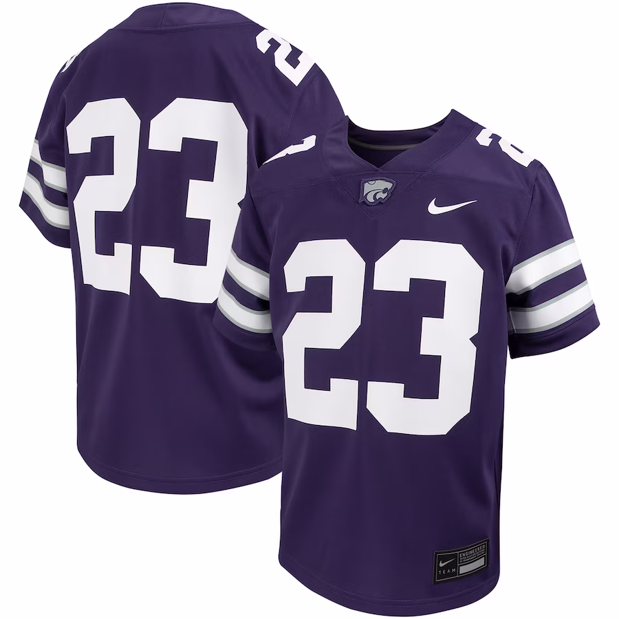 #23 Kansas State Wildcats Nike Youth Untouchable Replica Game Jersey - Purple - Jersey