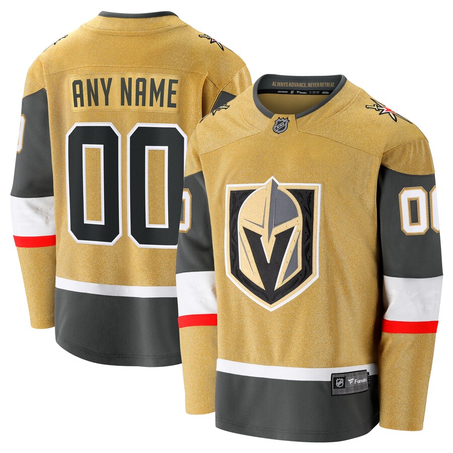 Men's Vegas Golden Knights  Fanatics Branded  Home Breakaway Custom Jersey - Jersey