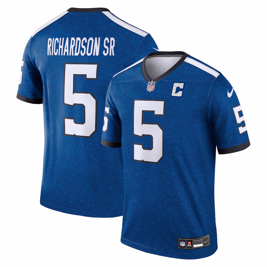 Men's Indianapolis Colts Anthony Richardson Sr. Nike Royal Alternate Indiana Nights Legend Jersey - Jersey