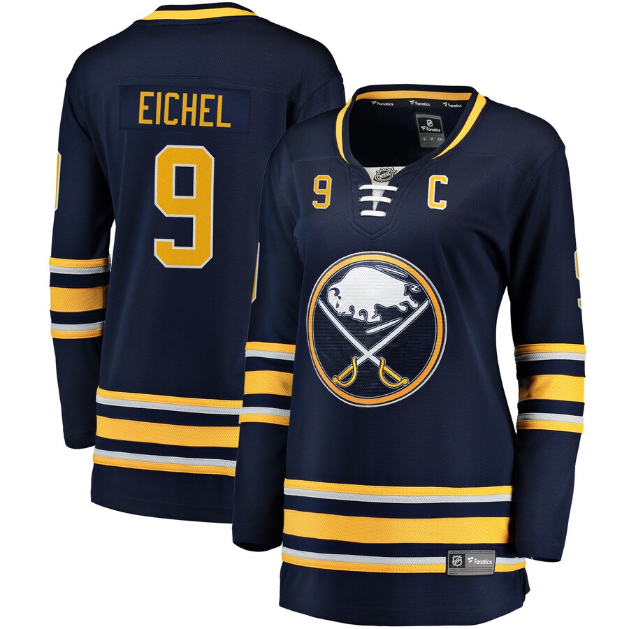 Women's Buffalo Sabres Jack Eichel Fanatics Branded Navy Home Premier Breakaway Player Jersey - Jersey