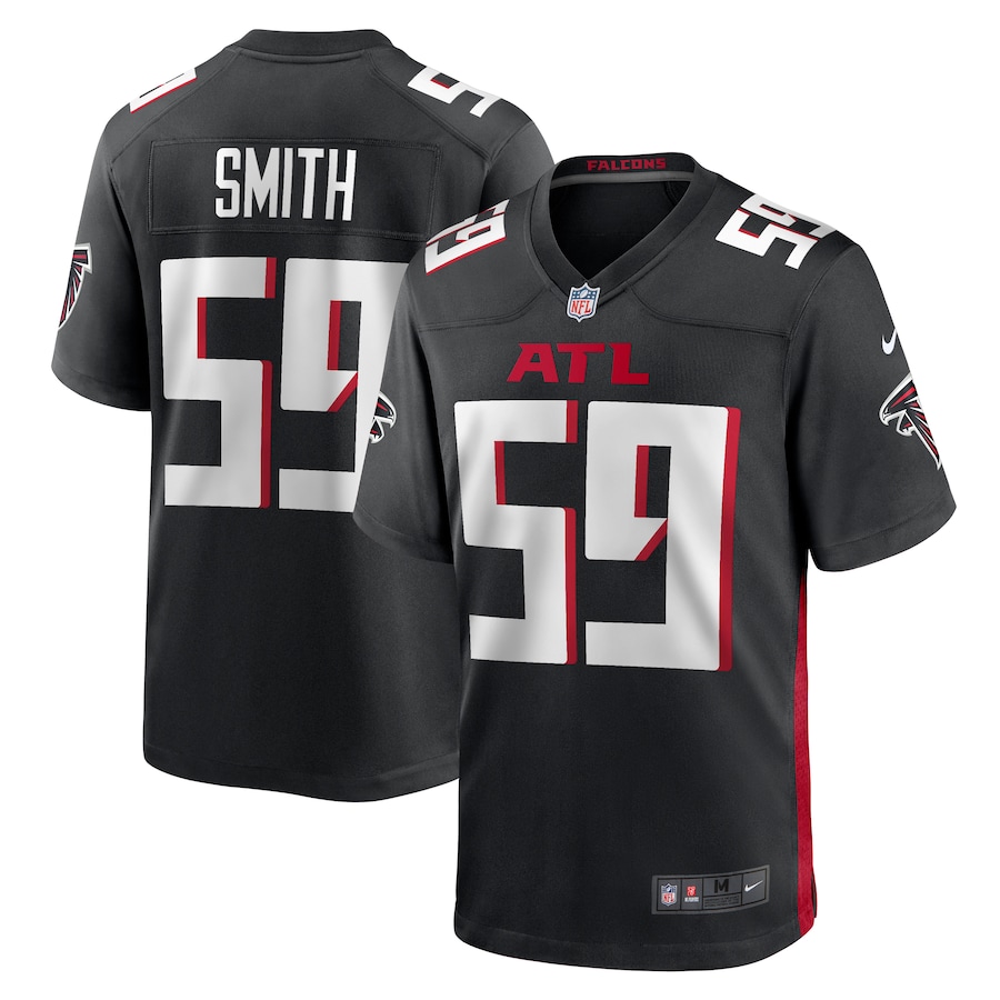 Men's Atlanta Falcons Andre Smith Nike  Black  Game Jersey - Jersey