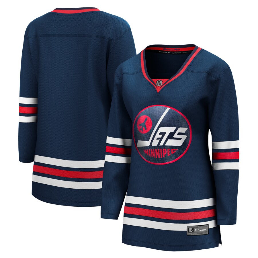 Women's Winnipeg Jets Fanatics Branded Navy 2021/22 Alternate Premier Breakaway Player Jersey - Jersey