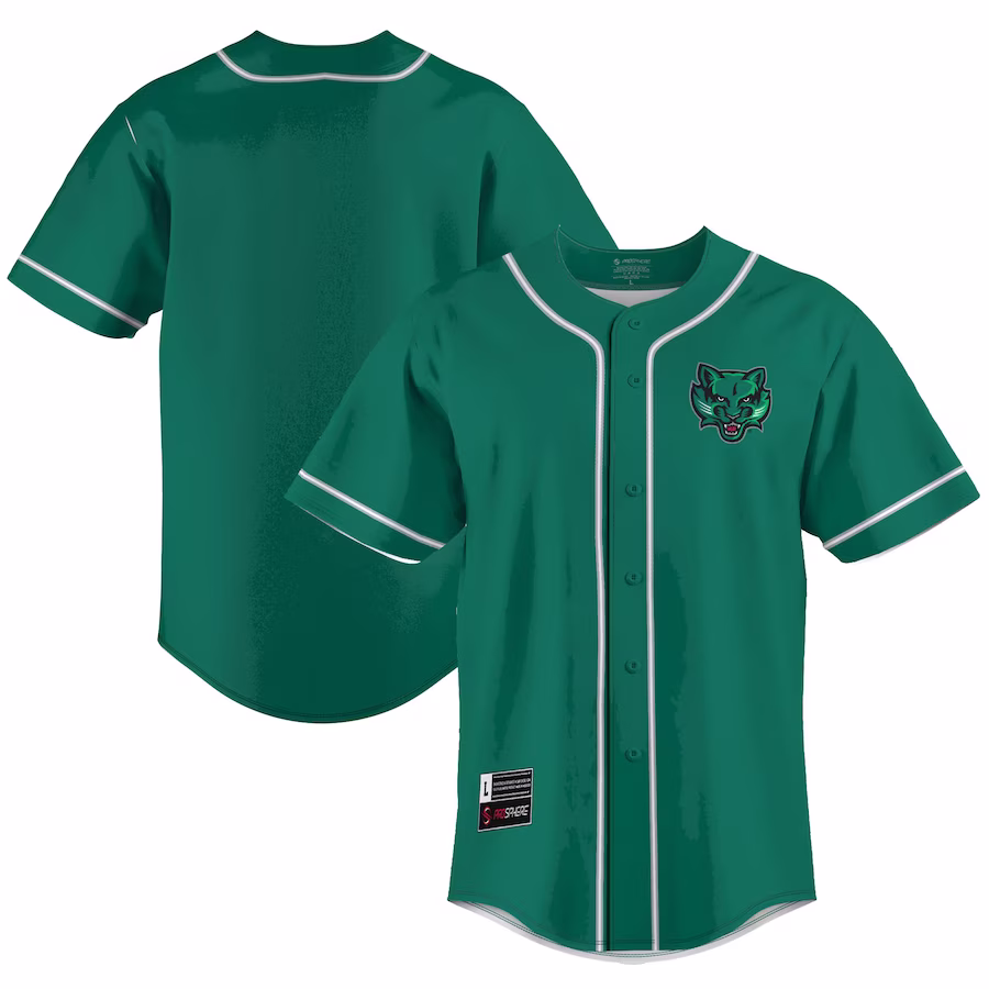 Binghamton Bearcats GameDay Greats  Lightweight Baseball Jersey - Green - Jersey