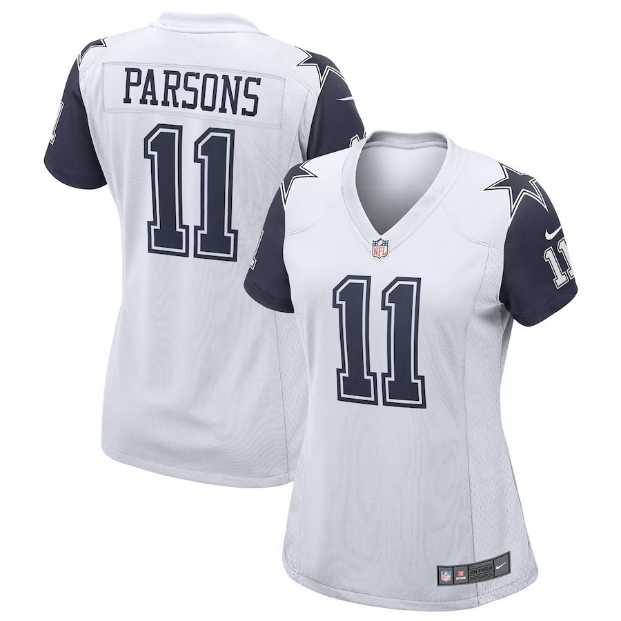 Women's Dallas Cowboys Micah Parsons Nike White Alternate Game Jersey - Jersey