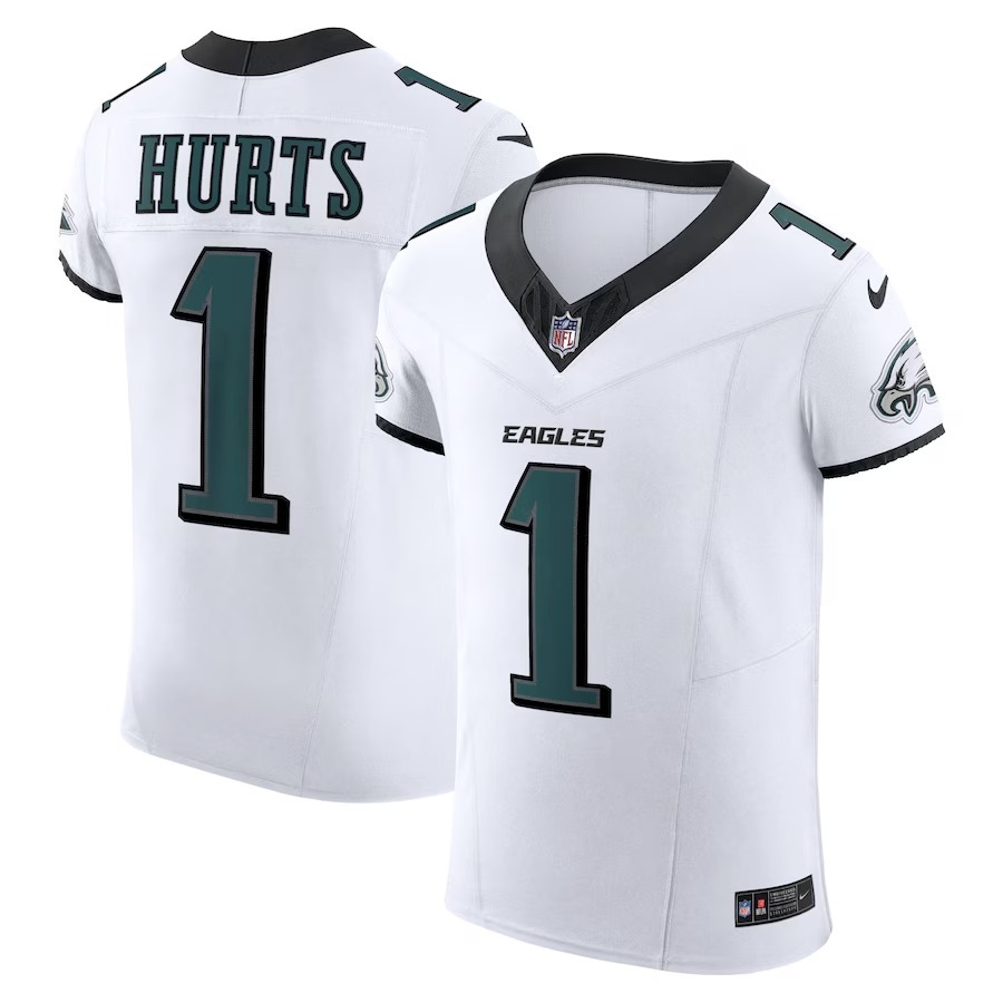 Men's Philadelphia Eagles Jalen Hurts Nike White Vapor F.U.S.E. Elite Jersey - Jersey