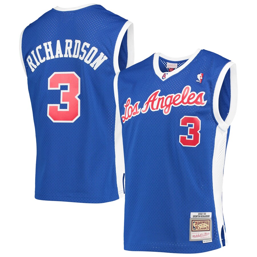 Men's LA Clippers Quentin Richardson Mitchell & Ness Royal 2001/02 Hardwood Classics Swingman Jersey - Jersey