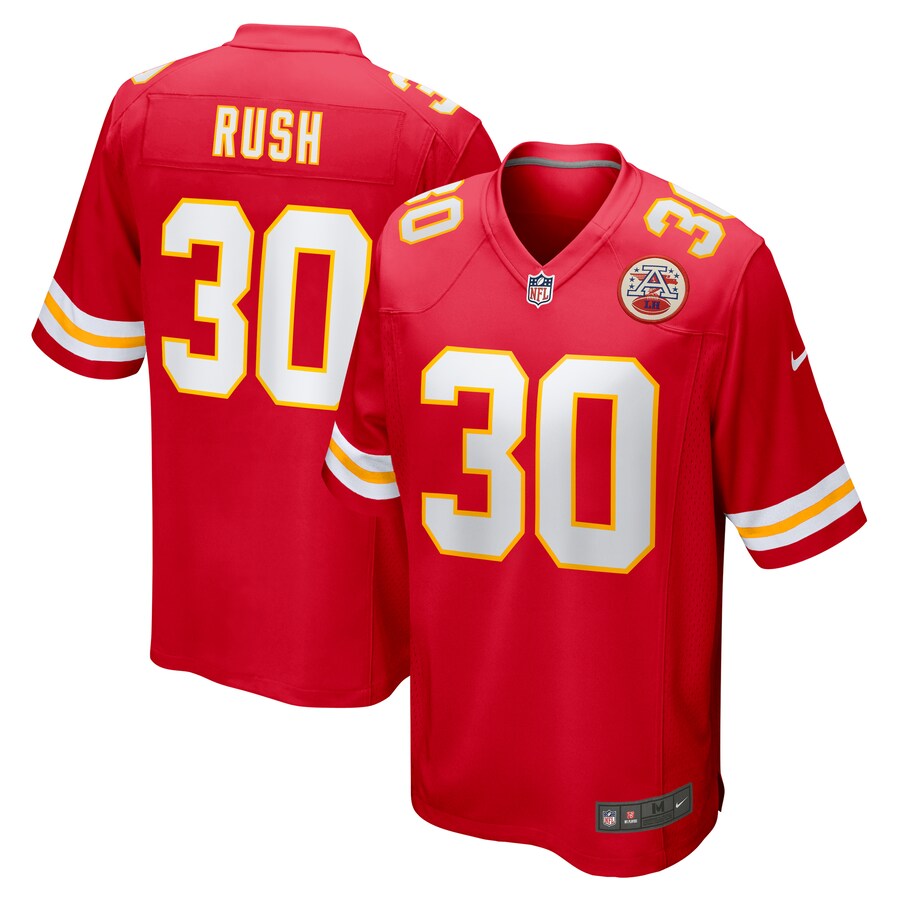Men's Kansas City Chiefs Darius Rush Nike  Red Team Game Jersey - Jersey