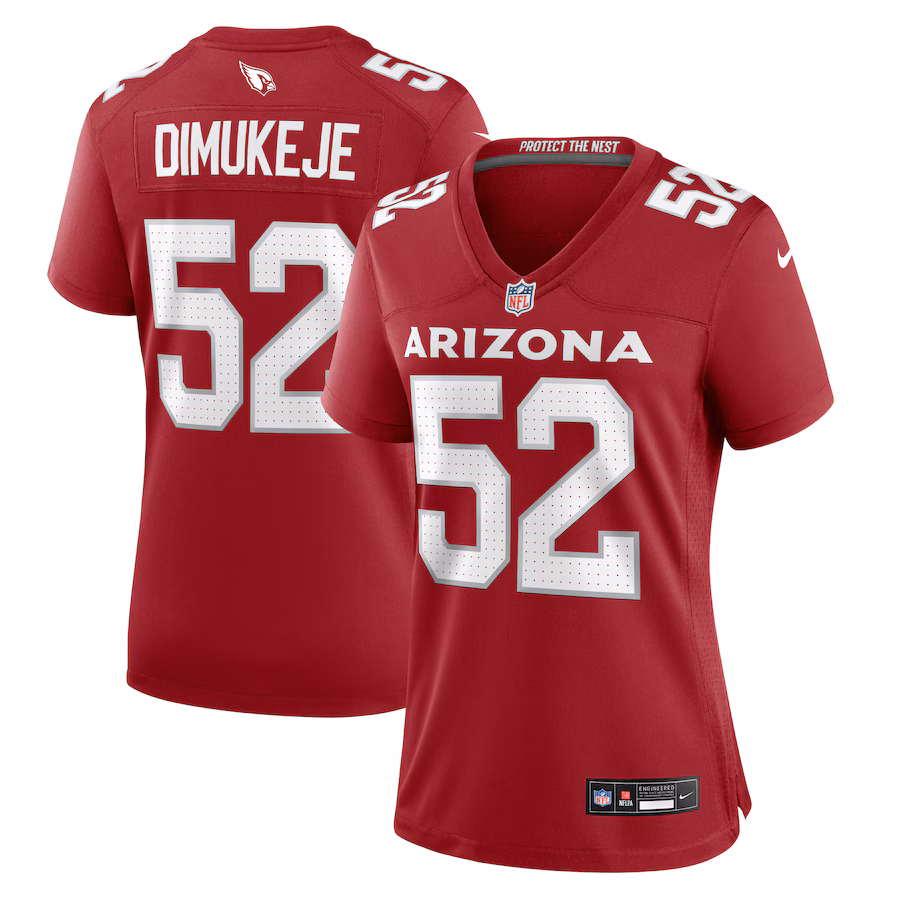 Women's Arizona Cardinals Victor Dimukeje Nike Cardinal Game Jersey - Jersey