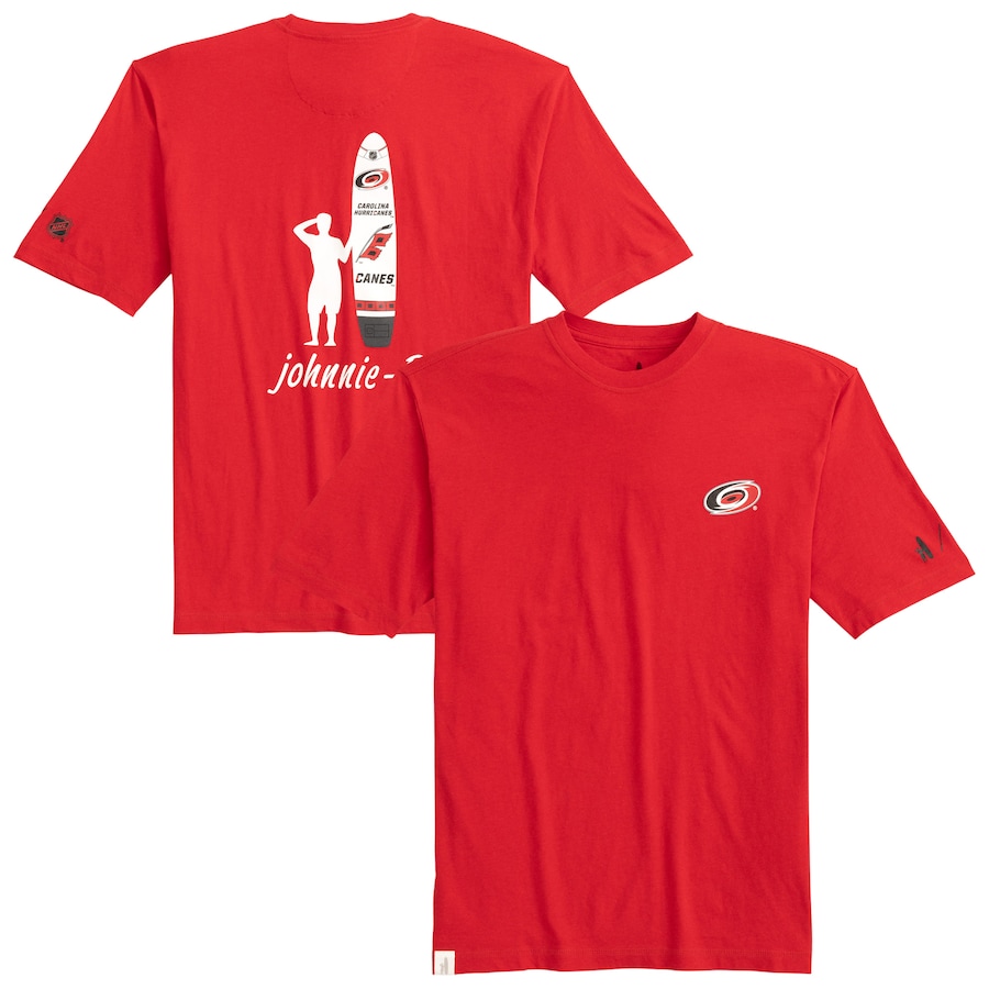 Men's Carolina Hurricanes johnnie-O Red Heathered Spencer T-Shirt - Jersey
