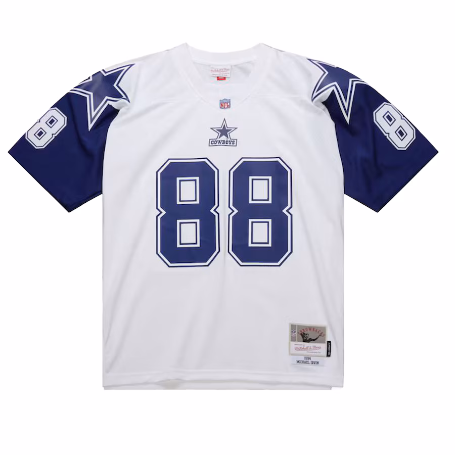 Men's Dallas Cowboys Michael Irvin Mitchell & Ness White 1994 Alternate Legacy Replica Jersey - Jersey