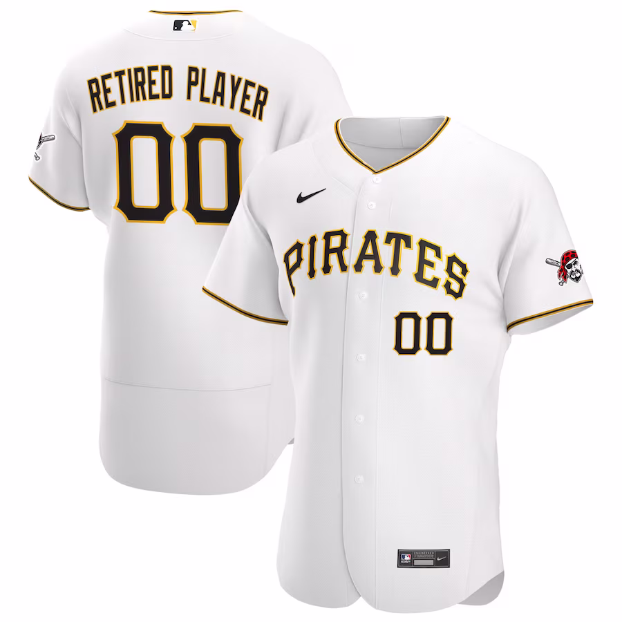 Men's Pittsburgh Pirates Nike White Home Pick-A-Player Retired Roster Authentic Jersey - Jersey