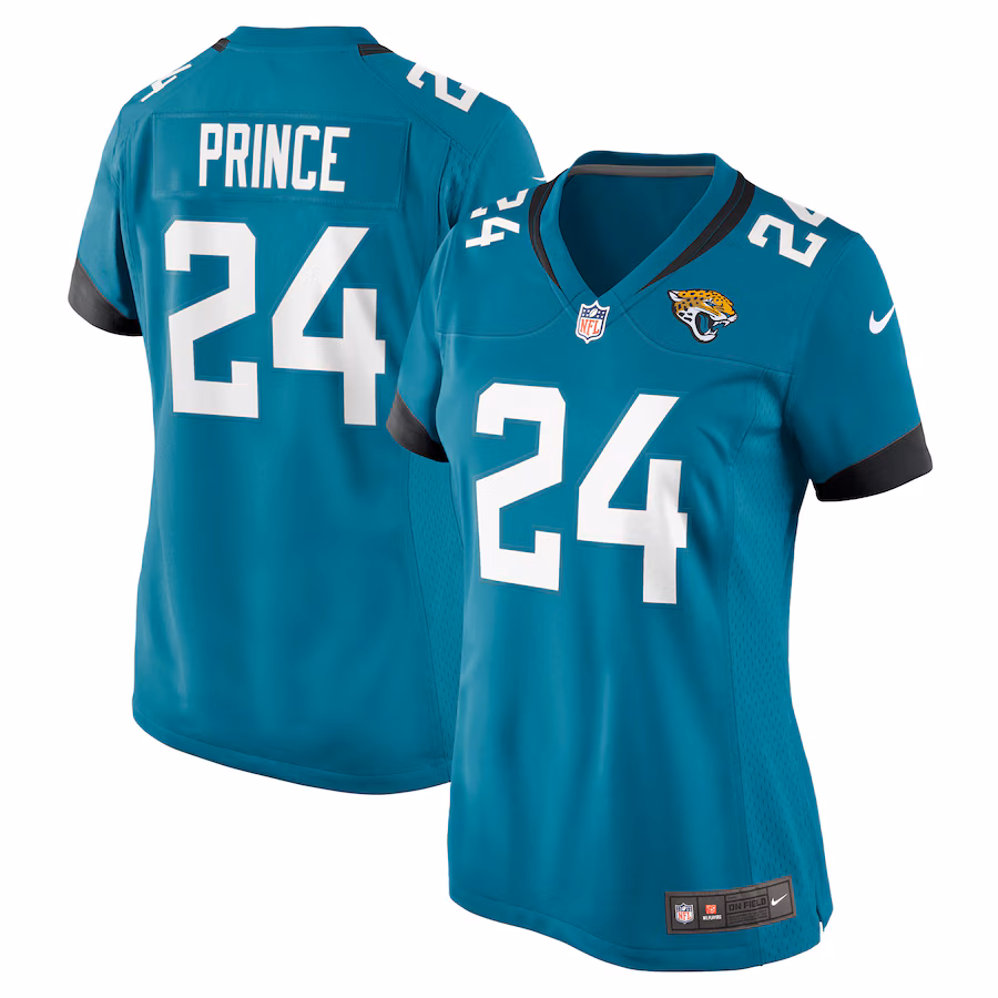 Women's Jacksonville Jaguars De’Antre Prince Nike Teal Game Jersey - Jersey