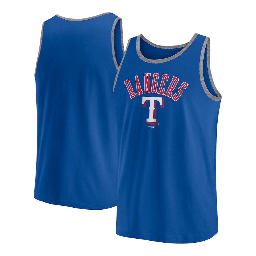 Men's Texas Rangers Fanatics Royal Bet Tank Top - Jersey