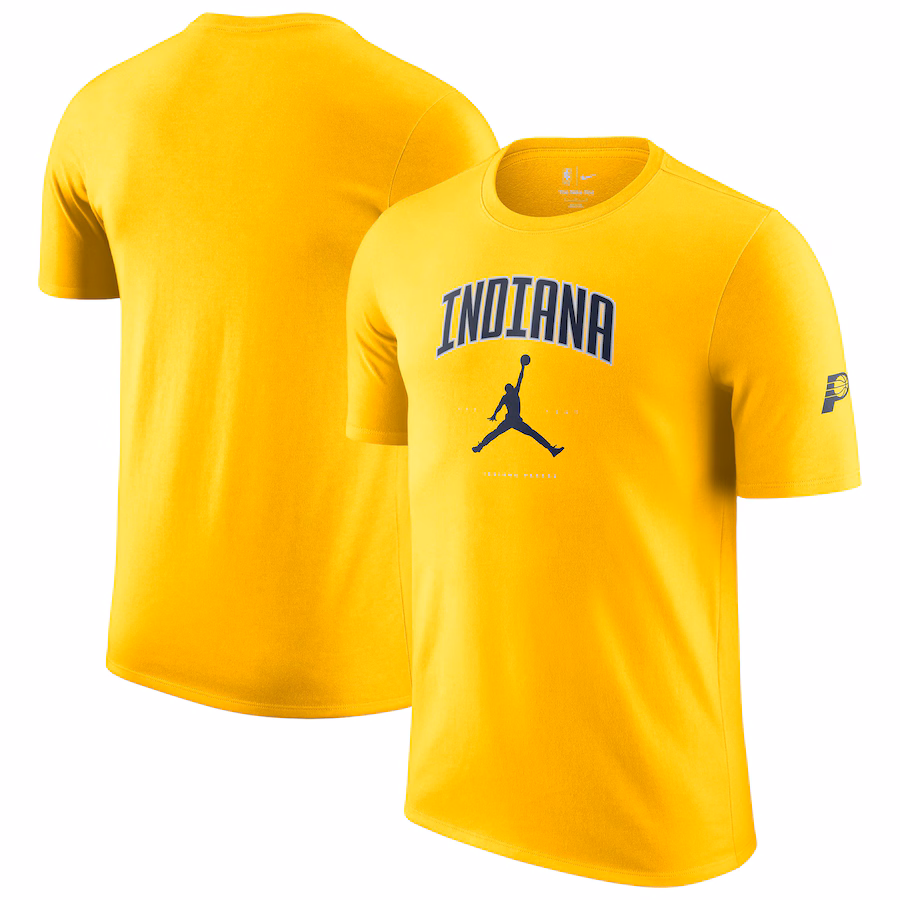 Unisex Indiana Pacers Jordan Brand Gold Essential Cities T-Shirt - Jersey