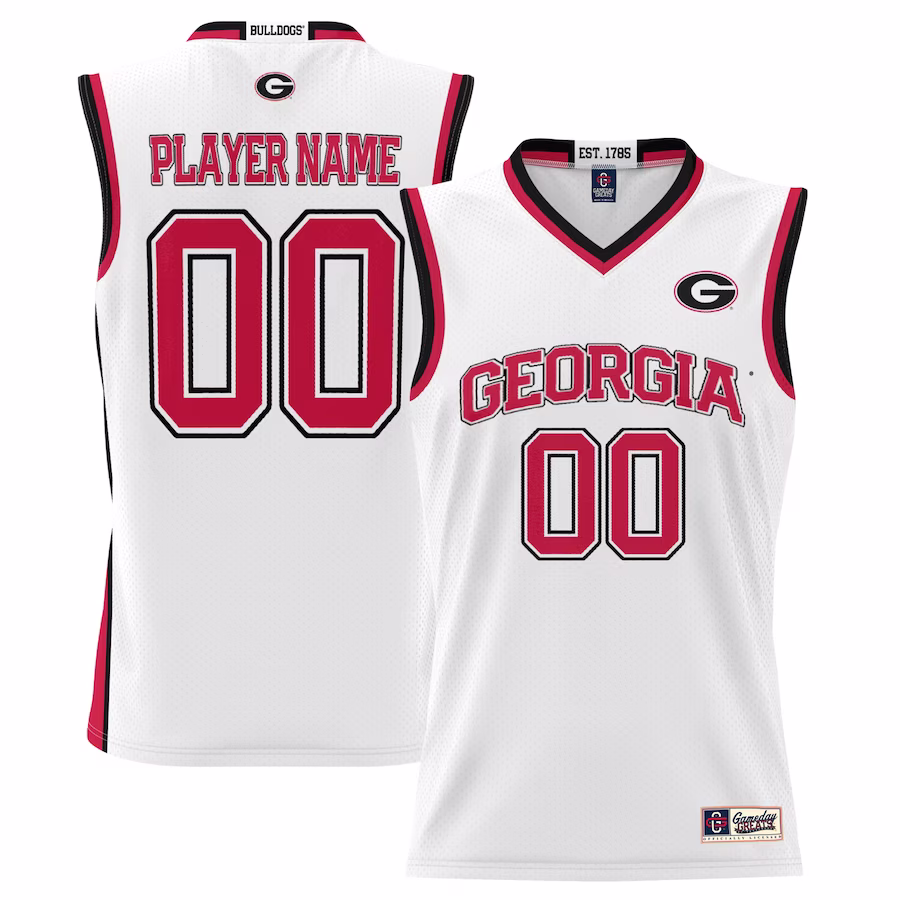 Georgia Bulldogs GameDay Greats Youth NIL Pick-A-Player Lightweight Basketball Jersey - White - Jersey